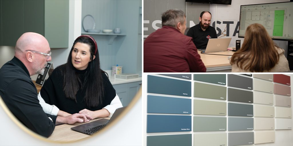 The Kitchen Depot Rosyth Showroom staff and customers