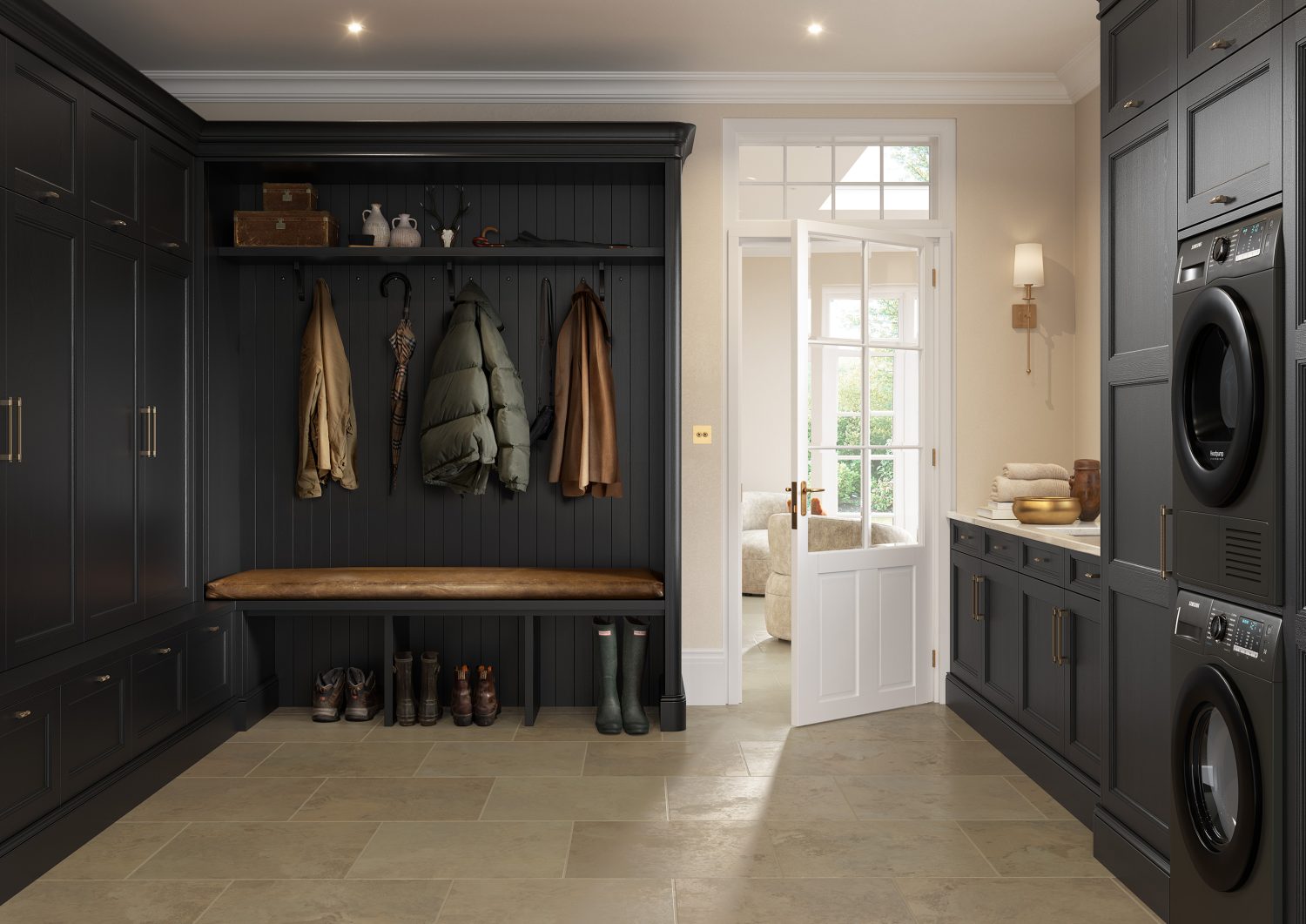 Lianna Stone and Cannon Black Shaker Door 04